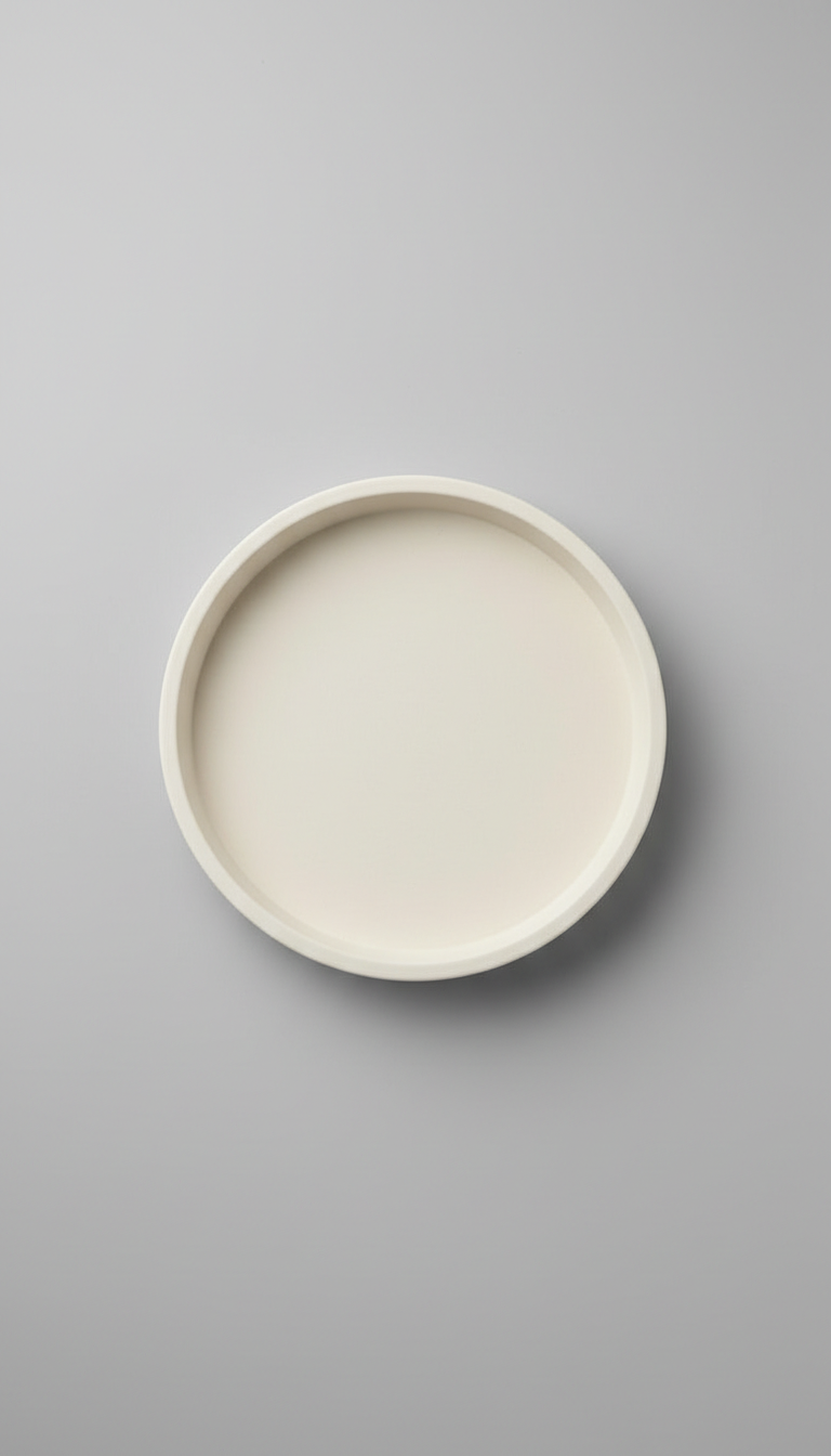 Matte Ceramic Jewelry Tray With Soft Edges