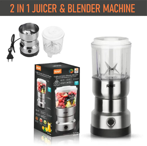 2 In 1 Multifunction Electric Grinder Machine – Coffee Bean, Spice, Dry Fruit & Juicer Blender