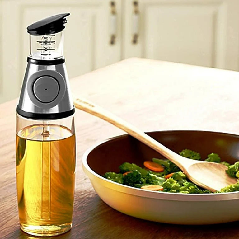 500ml Glass Oil Dispenser Bottle | Leakproof Oil & Vinegar Pourer