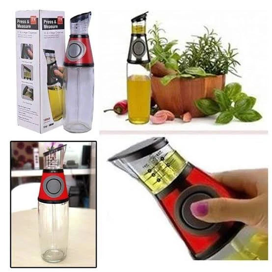 500ml Glass Oil Dispenser Bottle | Leakproof Oil & Vinegar Pourer