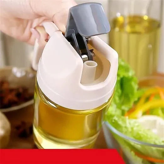 2 in 1 Large Oil Dispenser Bottle | Leakproof Kitchen Oil Jug