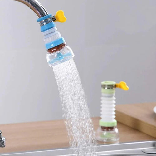 360° Fan Faucet Tap | Splash Proof Water Saving Faucet Extender | Rotating Sink Nozzle Filter Adapter for Kitchen & Bathroom