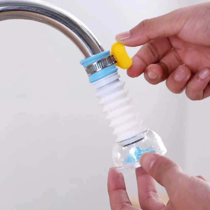 360° Fan Faucet Tap | Splash Proof Water Saving Faucet Extender | Rotating Sink Nozzle Filter Adapter for Kitchen & Bathroom
