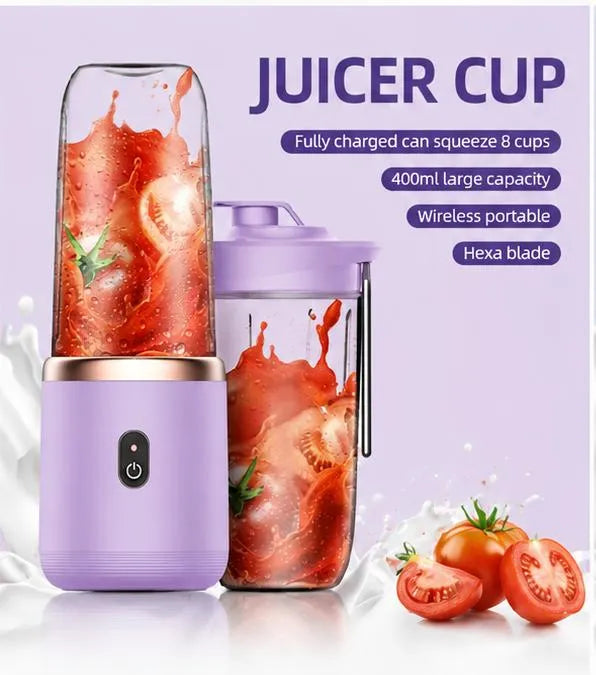 Portable Electric Blender with Separate Jug | USB Rechargeable | Smoothies, Juices & Shakes