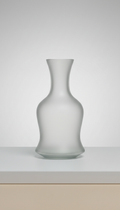 Frost Glass Carafe with Wide Pour