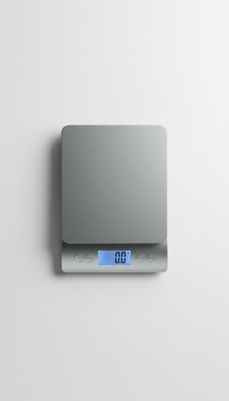 Stainless Steel Kitchen Scale With LCD Display