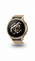 Luxury Smartwatch Interface With Monochrome Depth