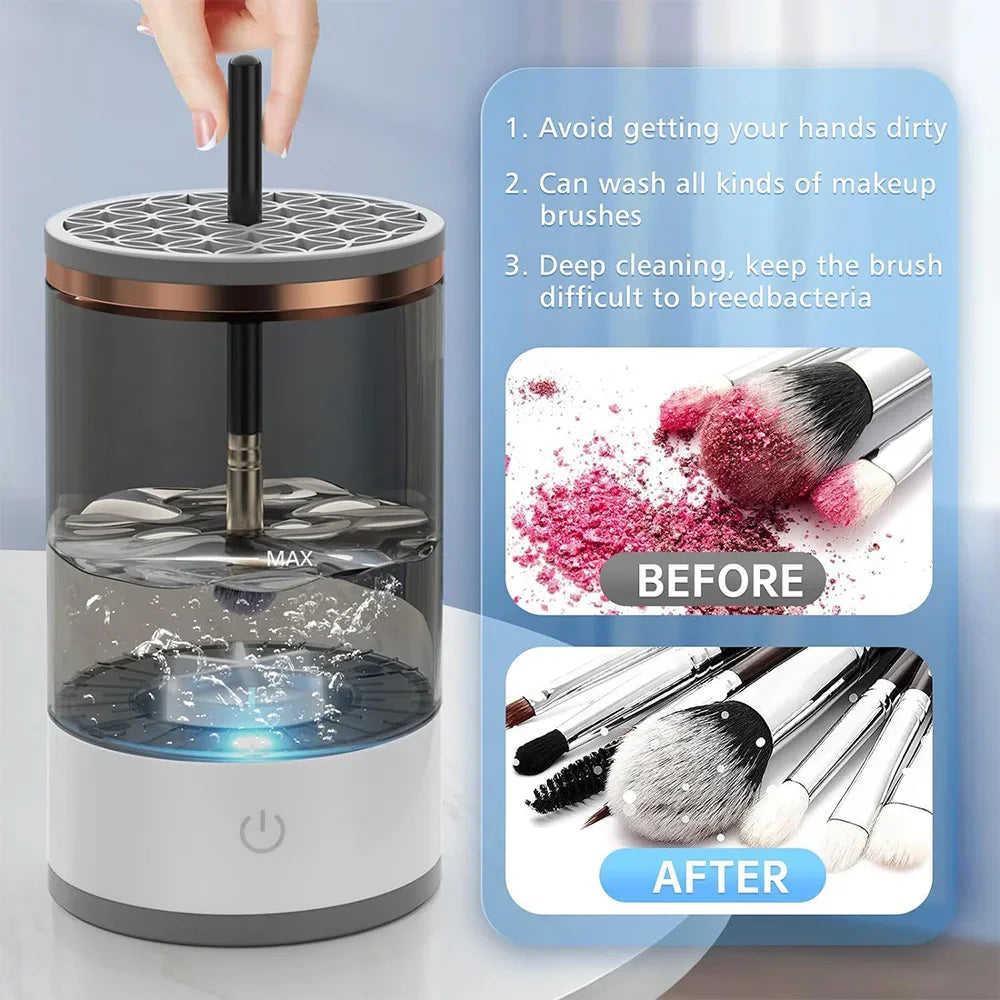 Makeup Brush Cleaner Bowl | Silicone Cosmetic Brush Cleaning Pad | Makeup Brush Washing Tool for Foundation, Blush & Eyeshadow Brushes