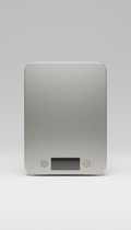 Matte Stainless Steel Kitchen Scale