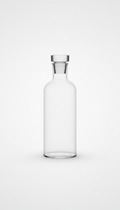 Minimalist Glass Carafe With Tapered Neck