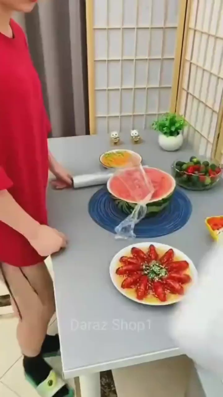 "100Pcs Disposable Food Covers: Convenient, Transparent, and Elastic Stretch Wrap Cling Film Cover for Fruit Bowls, Plates, and More"