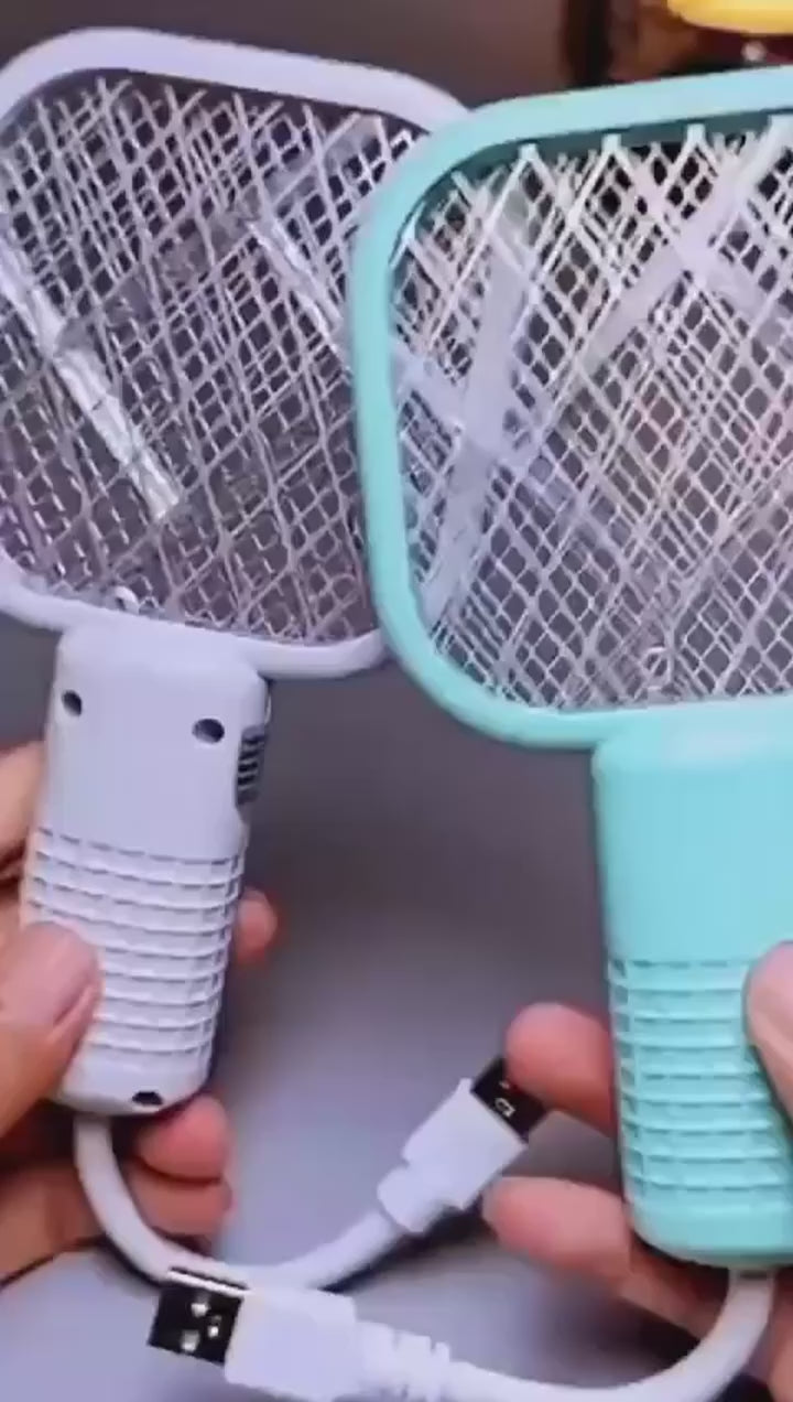 Mini 2-in-1 USB Electric Mosquito Swatter with Bug Zapper Lamp